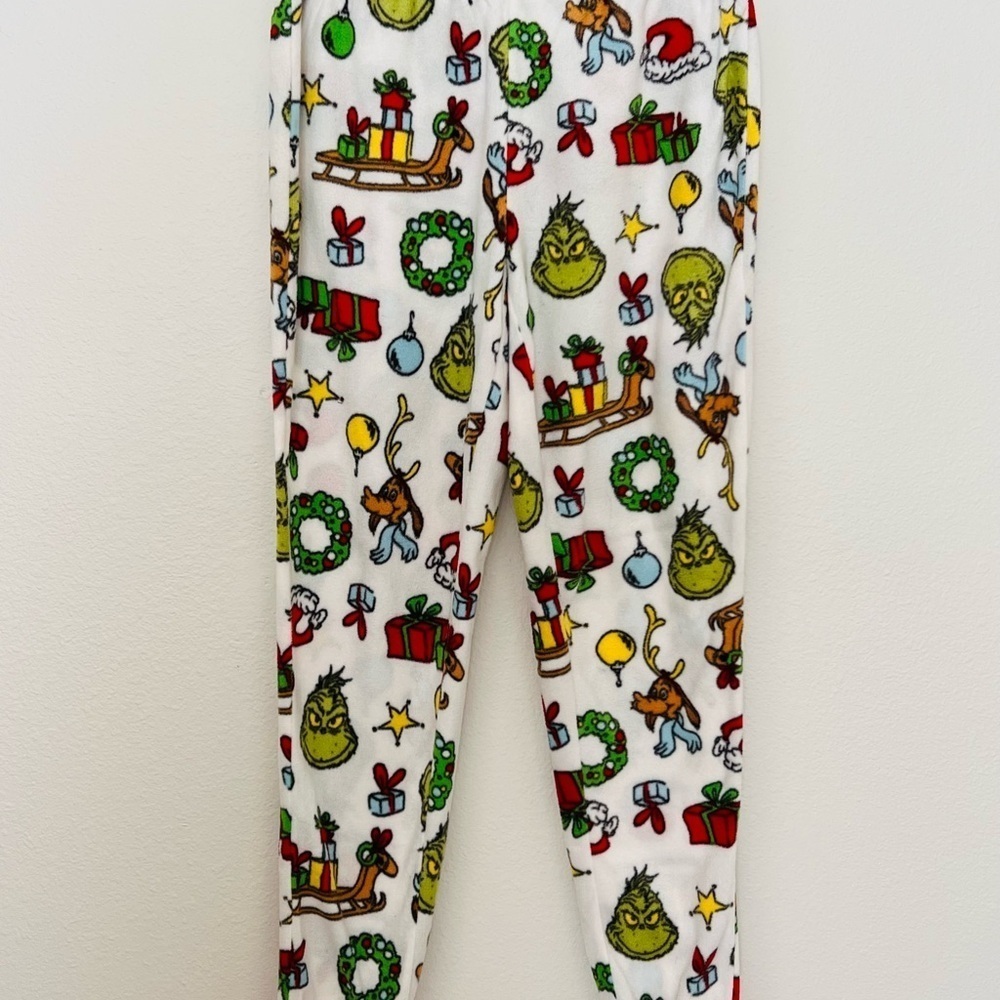 Grinch Themed Fleece Women’s Pajama Pants S